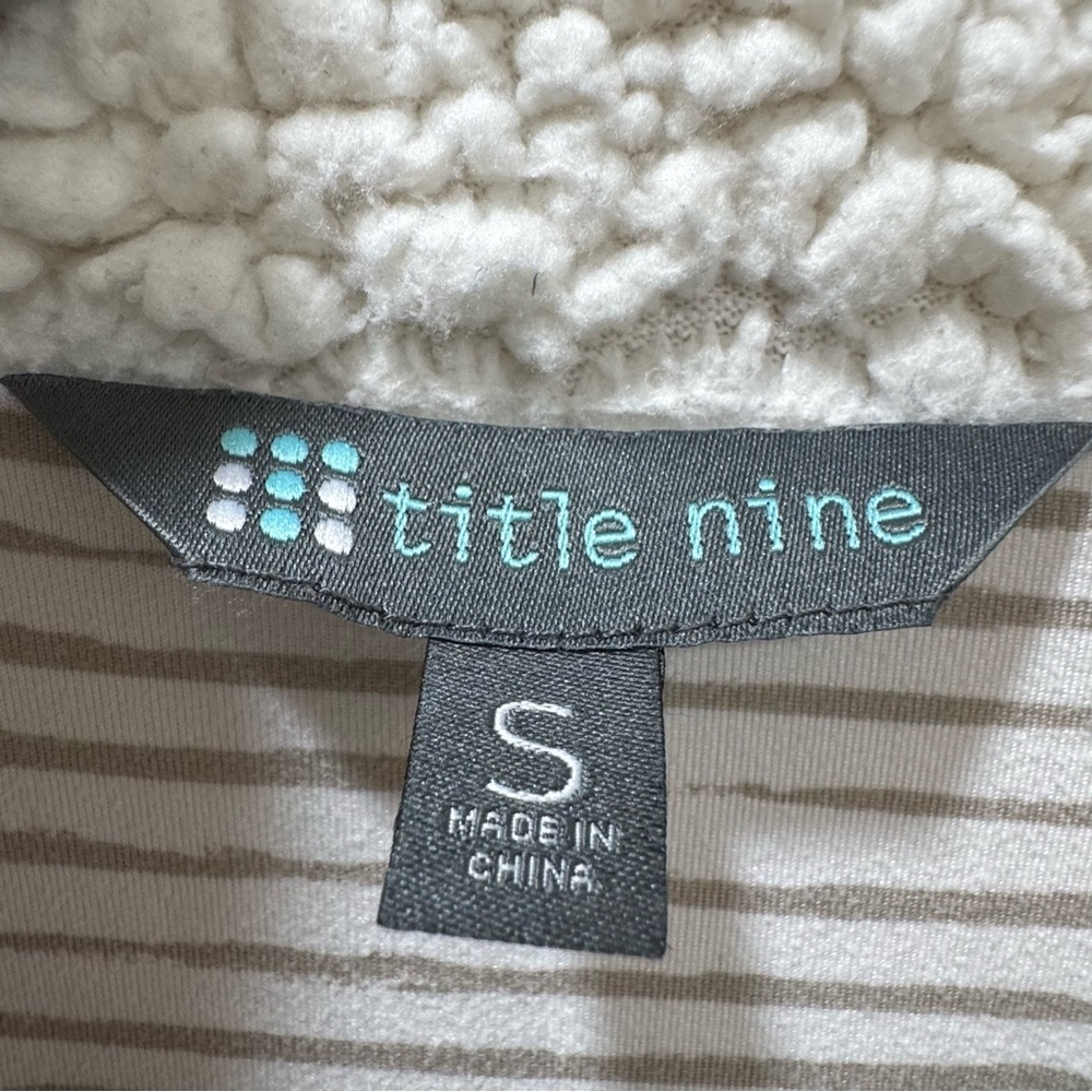 Title Nine Callitrix Fleece Sherpa Jacket Women's Small Off- White Warm Cozy - Picture 14 of 16